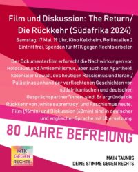 Film und Diskussion: "Die Rückkehr". Text wie auf der Website.